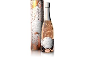 ‎MICHI PALMA Michi Palma | The Great Sunshine Cuvée Rosé Extra Dry (1 x 0.75 l) | Mit 23 Karat reinem Blattgold und edler Geschenkverpackung | Goldene Geschenkidee