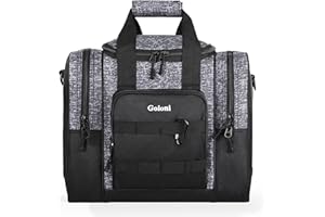 Goloni | Sac de Balle de Bowling pour Singer Ball avec Support de Balle rembourré, 2 Poches pour Chaussures de Bowling jusqu'à la Taille 44 et Accessoires