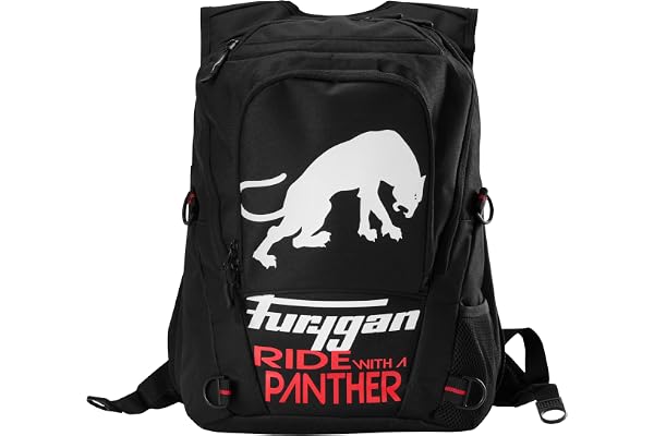 Furygan THUNDER EVO & Thunder Evo 2|Sac à Dos Moto 23L – Étanche, Compatible Gilet Airbag – Accroche Casque – Poche Ordinateur 15 pouces – Bretelles Ajustables