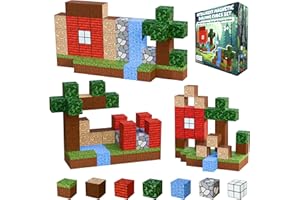 Desire Deluxe Magnetyczne klocki budowlane Montessori Cubes for 3+ Years Toys, Educational Magnetic Tiles Block for Girls & Boys - Prezent urodzinowy