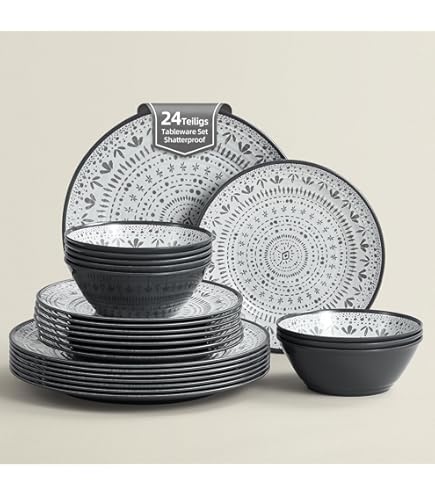 Juego De Platos Melamina Brunner Serenade - 25.5x39x11cm