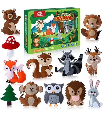 Folia 52904 Vilten naaiset voor kinderen mini filzinie, hanger giraffe
