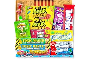 ‎CANDY & BAR Special Box mit Sour Patch Süßigkeiten | USA Süßigkeiten | USA Sweets | Geburtstags Süßigkeiten| ausgefallenes Geschenk | Muttertag Box | Movie Night | Ostercandys Candy | Candy & Bar ®