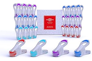 THE BARKWORTH & HATHAWAY COLLECTION Clothes Pegs for Washing Line | Strong Premium Soft Grip Laundry Peg. | Extra Strong Ideal for Washing Lines Airier & Rotary Dryer | No Metal Rust Proof (Collection of 36)