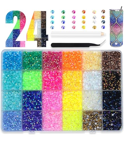 Bedazzler Kit, 32000 stuks hars steentjes Bedazzling Kit met 3 Stks