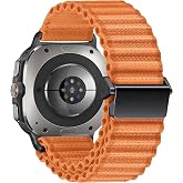 Teknoft Samsung Galaxy Watch Ultra 47mm ile Uyumlu Delikli Model Trail Loop Yumuşak ve Hafif Kumaş Kordon