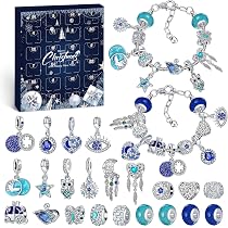 Calendario Dell'Avvento 2025 Per Ragazze - 24 Gioielli E Ciondoli Per Bracciale Fai Da Te, Kit Natale