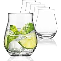 SAHM Sensorik Gin Gläser Set 6 Stück | 420ml Sensorik Gin Tonic Gläser | Tolles Gin Geschenkset