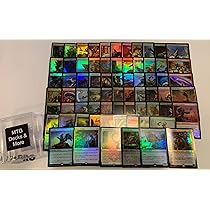 【MTG】アリーナfoilランド(NM)　まとめ売り10枚 MTG Decks & More Foil Collection - 70 Foil Magic Cards - 1