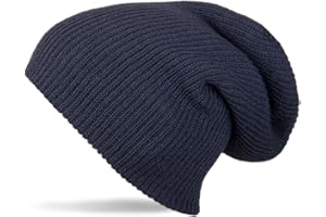 styleBREAKER Cuffia Beanie, Slouch, Cuffia Lunga in Maglia, Maglia Doppia, Calda, Unisex 04024004