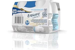 Ensure Compact Supplemento Alimentare Proteico formato Bevanda, Confezione 4x125ml, Gusto Vaniglia