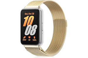 Wizvv Mesh-Metall Armband für Samsung Galaxy Fit 3, Edelstahl Mesh Metall Uhrenarmband kompatibel mit Samsung Galaxy Fit 3, für Damen und Herren