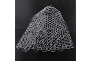 ‎OUKENS Fischernetz, 44 X 47cm Ersatz-Fischernetz, Vertieftes, Weiches, Flexibles, Faltbar Ohne Griff Weißes Gummi-Anlandenetz Für Süßwasser - und Meerwasserfischer