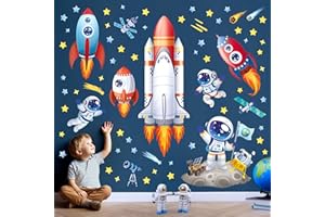 DECOWALL SG2-2416 naklejka ścienna rakiety i astronautów