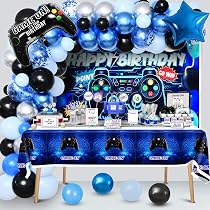 Lot Ballons Anniversaire Gamer 9 Ans – 26 Pièces, Ballon Alu Contrôleur, Déco Jeu Vidéo