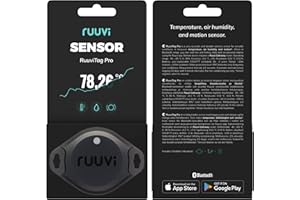 Ruuvi Tag Pro IP67 - Etiqueta de sensor de temperatura, humedad del aire y movimiento