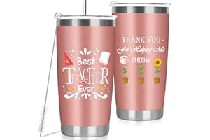 MestectPET Thank You Teacher Gifts,Teacher Travel Mug Appreciation Gifts, End of Term Gift, Retirement, Birthday, Insulated Coffee Cup & Wine Tumbler 600ml