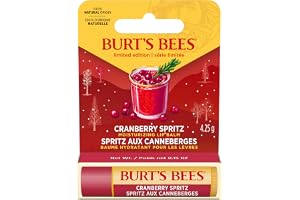 Burt's Bees återfuktande läppbalsam med tranbär (ranberry Spritz) arom, med bivax och E-vitamin E-vitamin jul begränsad utgåva 4,25 g