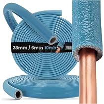 KQDRAVINE Guaina Isolante Per Tubi In Schiuma Ø16mm – Antigelo E Termica, Spessore 9mm, Lunghezza 1,8m