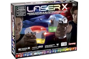 Laser X - Micro Double Blaster Evolution - Shooting Game - Laser Game - Ages 6 and Above Lansay