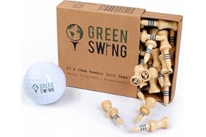 Green Swing Camisetas de Golf de Bambú de 38 Mm, Unisex Adulto