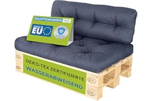 ‎PILLOWS24 Pillows24 Palettenkissen 2-teiliges Set Palettenauflage Polster für Europaletten Hochwertige Palettenpolster Palettensofa Indoor & Outdoor Erhältlich Made in EU