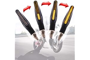 Aofan 4PCS 12V Motorcycle Flashing Turn Signal Lights Motorbike Turning Indicators Waterproof for Motorcycle Universal