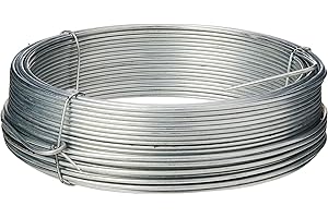 Merriway BH00326 1,6 mm x 30 m Verzinkter Gartendraht, Weiß