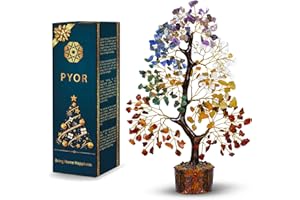 PYOR Chakra Crystal Tree Of Life - Home Decor - Chakra Crystals Tree - Birthday Gifts For Women - Healing Crystals