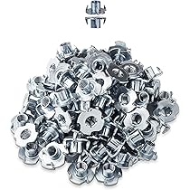 Dadi A T 4 Griffe In Acciaio Zincato - M3/M4/M5/M6/M8, Per Falegnameria E Lavorazione Legno - Foto 2