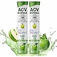 ACV Moringa 15 Effervescent Tablets Apple Cider Vinegar With No Added Sugar For Gut Health | Weight Loss | 500mg (Pack of 2, Green Apple)