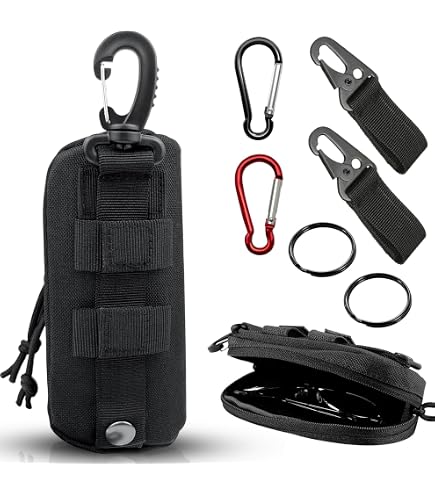 ACEXIER Molle Étui à Lunettes Tactique Durable - Pochette Lunettes Soleil Lampe Poche