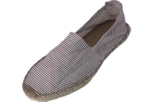 Japanwelt Espadrilles für Damen & Herren I Classic Stripes - Sommer-Latschen Espandrillos Slipper Sommerschuhe Leinenschuhe Spanisch Leinenschuhe Plateau Mokassin Espandrilles Schlüpfschuhe