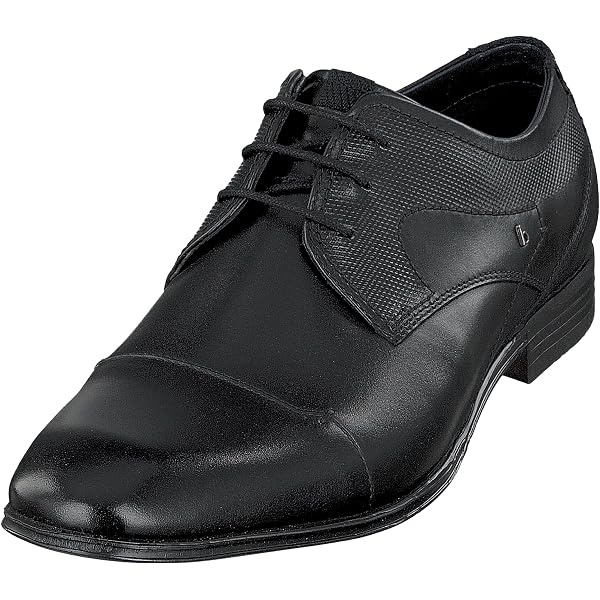 Scarpe Uomo Bugatti 312-ag302 Pelle Nera Con Lacci: Eleganti E Comode Per Ufficio E Tempo Libero - 3