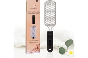 Health Press® Usuwacz Modzeli – Tarka do Stóp & Radełko do Modzeli do Efektywnej Pielęgnacji Stóp – Pilnik do Stóp ze Stali Nierdzewnej dla Miękkiej Skóry – Urządzenie do Pedicure i Twardej Skóry