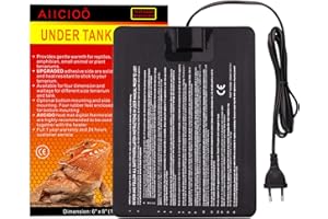 ‎AIICIOO AIICIOO Eidechsen-Terrarium-Heizkissen – 8 W Heizkissen für Haustiere, Aquarium-Heizmatten, Tankwärmer für Reptilien, Eidechsen, Schildkröten, Schlangen