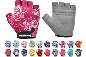 ‎METEOR meteor Kinder Fahrradhandschuhe Bike Gel BMX Handschuh Jungen Fahrrad Handschuhe Mädchen radhandschuhe Scooter radhandschuhe Kinder Tretroller Handschuhe Fahr-Rad