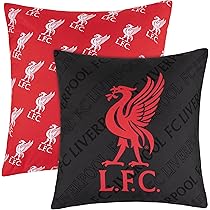 Liverpool FC Character World Officiële Eenpersoons Dekbedovertrekset Toon Ontwerp Rood Omkeerbaar Tweezijdig Voetbal Beddengoed Cover Officiele Koopwaar Inclusief Bijpassende Kussensloop