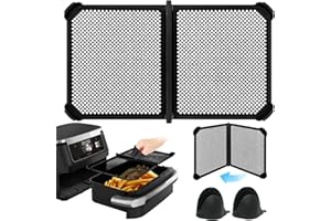 YADODO Spritzschutz für Ninja AF500eu 10,4 L Silikon Spritzschutz für Ninja Airfryer Zubehör Spritzschutz für Ninja Heißluftfritteuse AF500 Spritzschutz Airfryer Heißluftfritteuse Zubehör für Ninja AF500