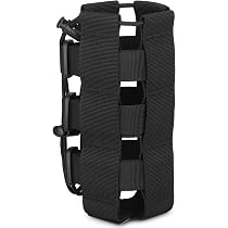 HUNTVP Pochette Tactique MOLLE Pour Bouteille D'Eau 300-1000 Ml – Porte-Bouteille Militaire Réglable Camping Rando Vélo
