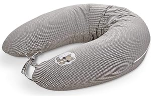 ‎SEI DESIGN sei Design Stillkissenbezug passend für Stillkissen, Bezug für Schwangerschaftskissen, Seitenschläferkissen 170 x 30 cm, mit Reißverschluss aus 100% Baumwolle, waschbar und Schadstofffrei