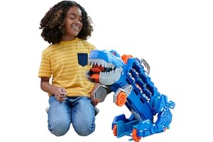HOT WHEELS City - Ultimativer Transporter, T-Rex und Rennstrecke in Einem, abwechslungsreiche Sensorik-Elemente, Beleuchtungen und Geräusche, umfasst 20 Autos, für Kinder ab 4 Jahre, HNG50