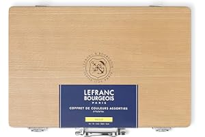 Lefranc Bourgeois Huile Fine Coffret Bois 10 tubes 40ml, additifs et accessoires