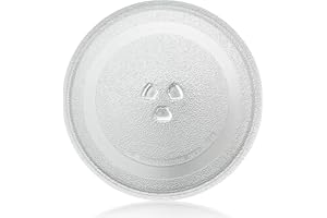 GIUGIO Assiette tournante universelle pour micro-ondes, 24,5 cm, plateau tournant universel pour micro-ondes, plateau tournant universel, plateau tournant en verre, rond de rechange pour micro-ondes