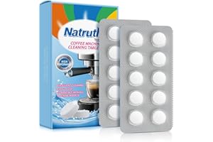 NATRUTH 20 Counts x 2g Coffee Machine Cleaning Tablets for Espresso & Sage Machine Compatible with all Coffee Machines