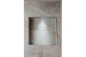 my own brand Shower Niche Light – Waterproof, Bathroom Lighting Kit, Wetroom Alcove Recess, Mini Recessed Downlight for Tiled Shower Shelf, Low Voltage, Warm White, Cool White.
