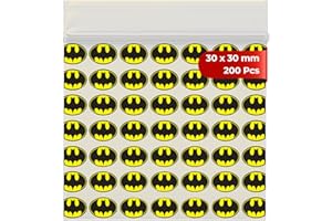 LIVERPOOL ENTERPRISES LTD Grip Seal Bags Resealable Plastic Bags Poly Plastic Storage Bags Zip Lock Bags Baggies (30x30 mm (200 Pcs), Bat)