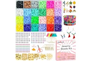FansArriche Abalorios para Hacer Pulseras, Collar Pulsera Manualidades, de Bricolaje Fabricación de cuentas para pulseras, Regalo Creativo para Adultos, hacer pulseras niñas