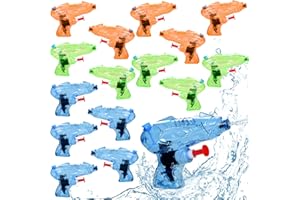 Colmanda 16 Stück Kleine Wasserpistolen Spielzeuge, Spritzpistole Wasser Set Mehrfarbig, Water Blaster Spielzeug, Wasserpistole Kinder für Sommer Garten Pool Strand Party Mitgebsel (Stil-B)