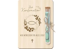 DREAKU Konfirmation Geschenk, Zur Konfirmation Geldgeschenke Gutschein Verpackung mit Reagenzgläser Lustige Geldverpackung für Mädchen Jungen